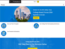 Tablet Screenshot of forum.collegeboard.org